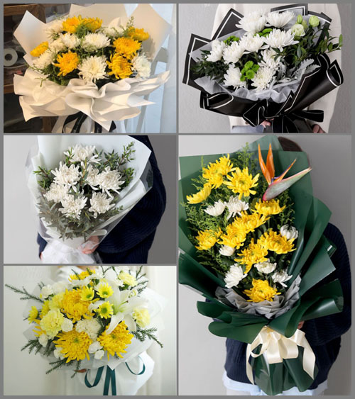 山东莱芜莱城区大王庄镇胡家泉村白事花束代送